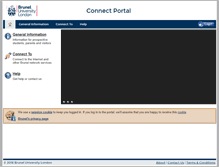Tablet Screenshot of connect.brunel.ac.uk